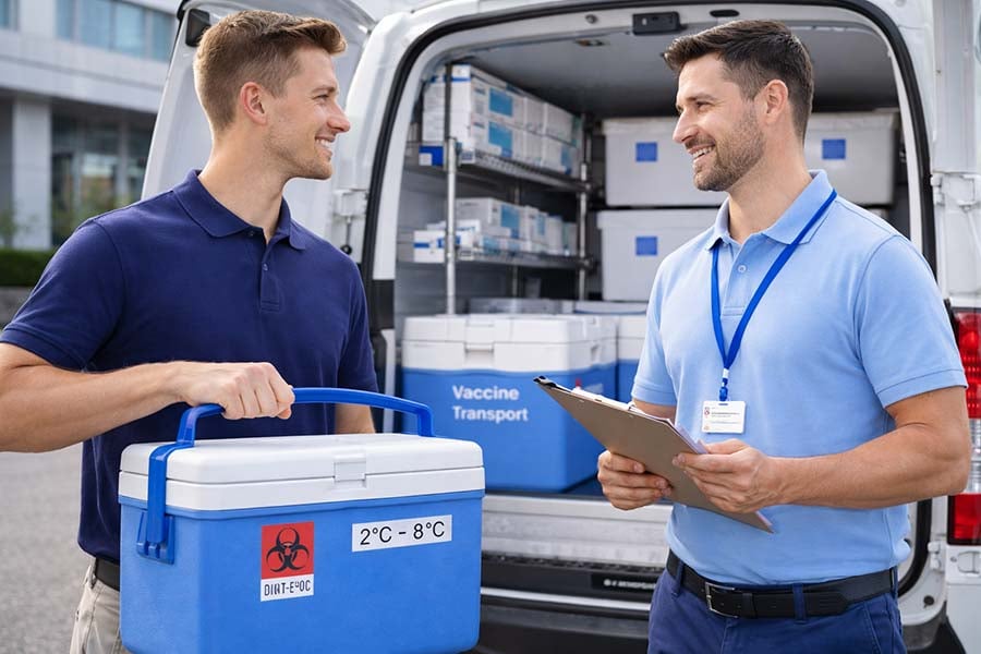 Bluerock TMS manages pharma distribution with GDP compliance, temperature-controlled transport, audit trails, item-level traceability, and dense multi-stop delivery routes. Bluerock TMS manages pharma distribution with GDP compliance, temperature-controlled transport, audit trails, item-level traceability, and dense multi-stop delivery routes.